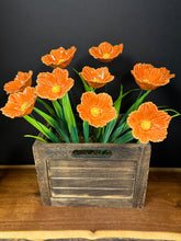 Load image into Gallery viewer, Flower, 1 Pc. - Large Hibiscus on 11” Wire Stem - Orange
