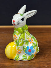 Load image into Gallery viewer, Mini Bunny Rabbit 2.75” with Yellow Egg
