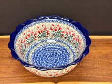 Load image into Gallery viewer, Bowl, Ruffled Edge 9.5” - Crimson Bells
