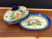 Load image into Gallery viewer, Butter Dish, Oval Kalich - Blushing Blooms

