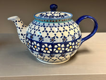 Load image into Gallery viewer, Teapot (1 qt), Pre-owned - Lattice Daisy w/Repaired handle

