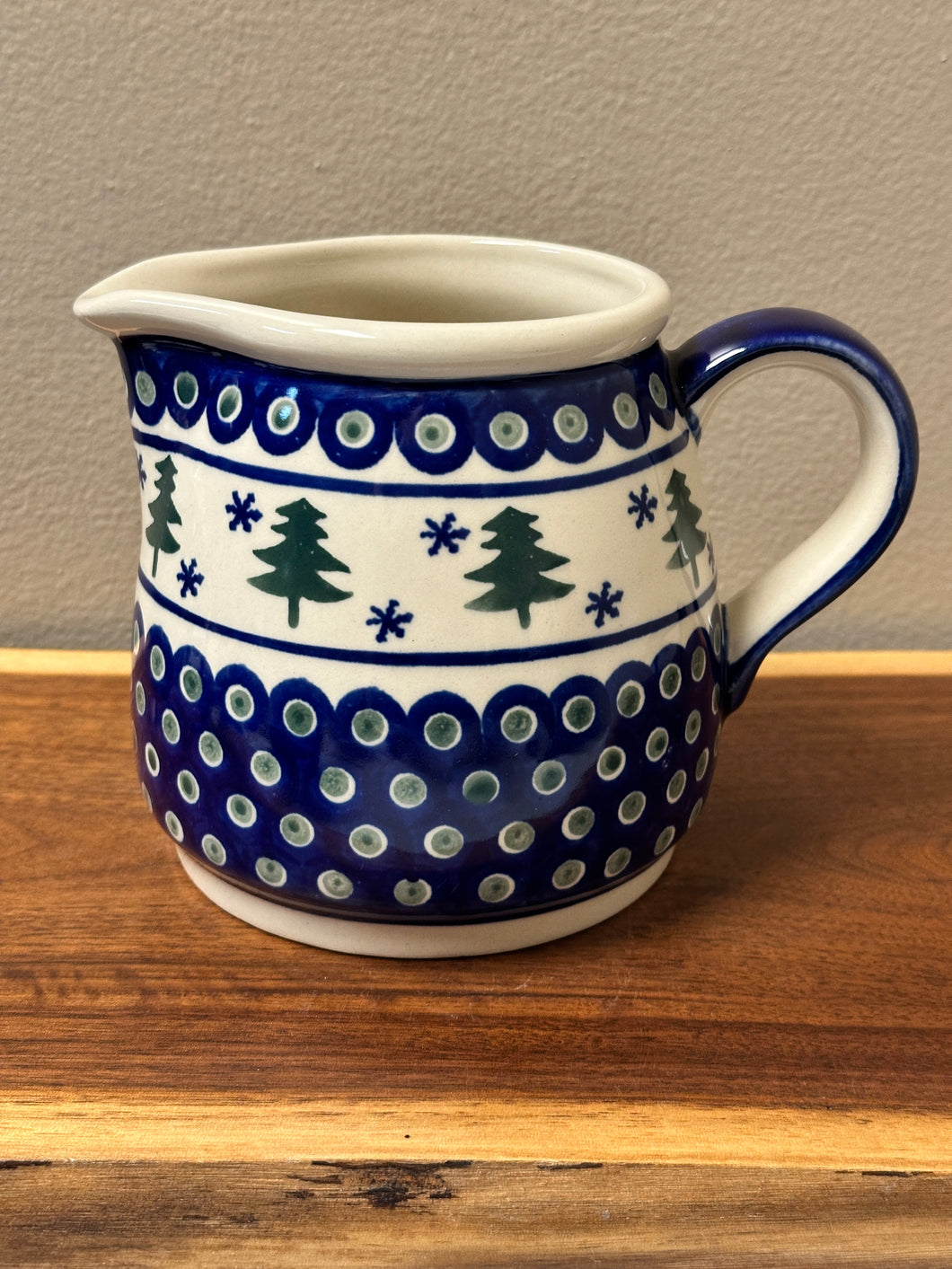 Pitcher, Pre-Owned 1.25 Qt. - Trees & Snowflakes
