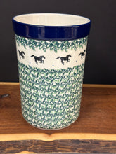 Load image into Gallery viewer, Wine Crock/Utensil Holder 7.75" H - Dark Horse
