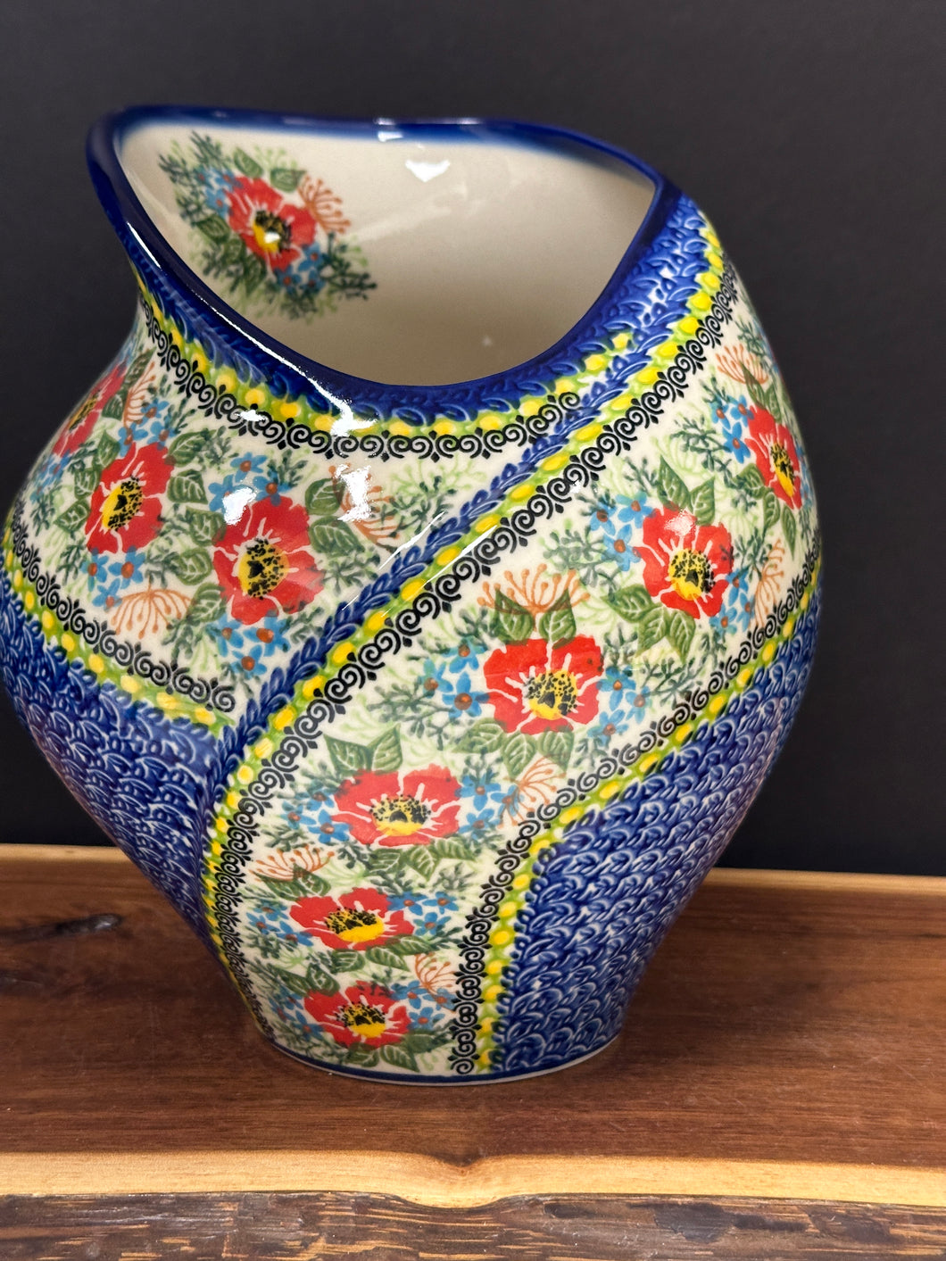 Vase, Tulip - Kalich Red Zinnia