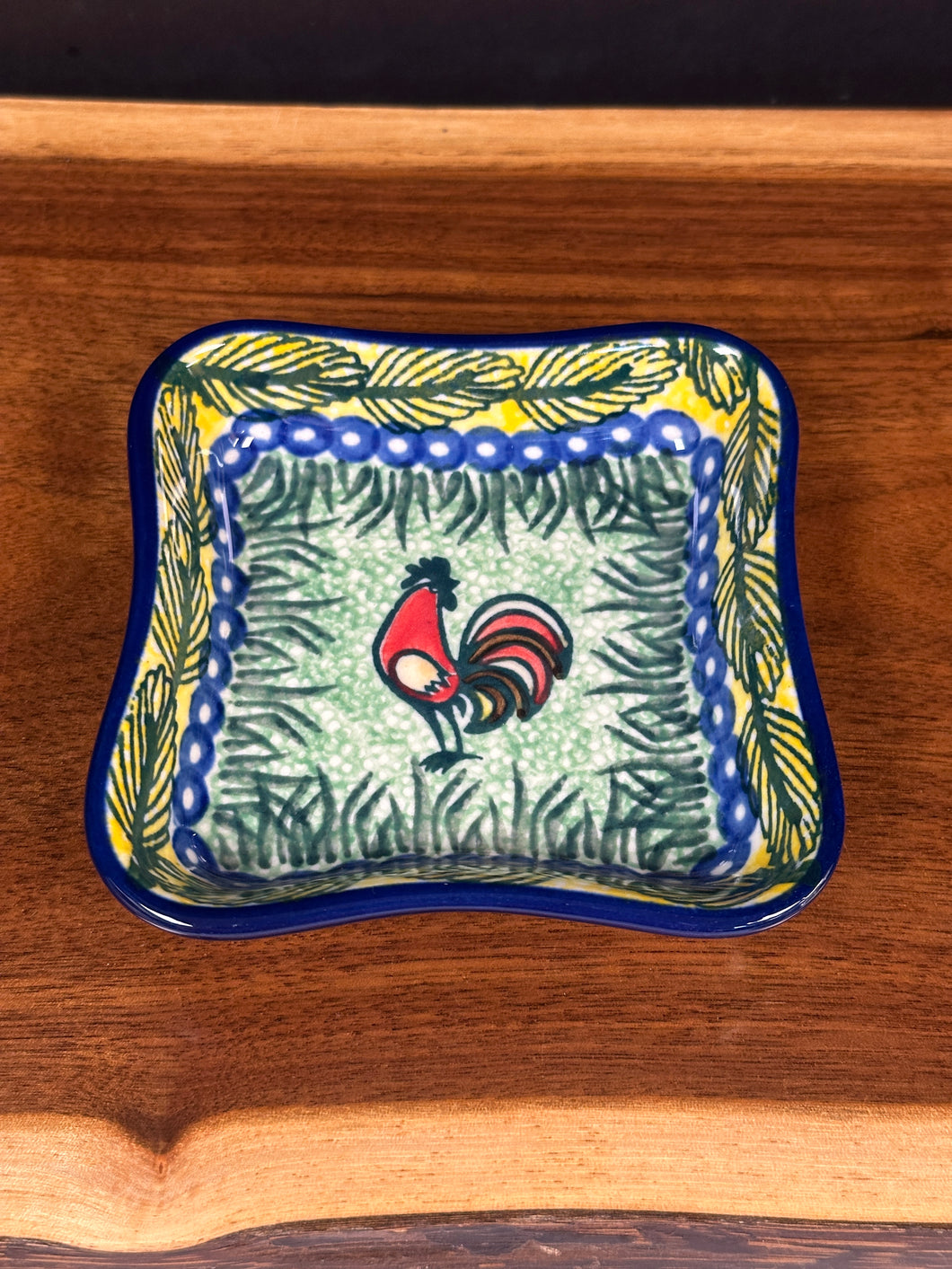 Fluted Dipping Dish - U2663 Rooster