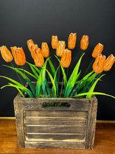 Load image into Gallery viewer, Flower, 1 Pc. - Tulip on 8” Wire Stem - Solid Orange
