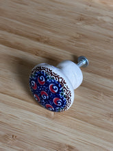 Load image into Gallery viewer, Cabinet Knobs - Red Swirls
