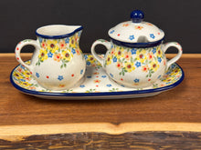 Load image into Gallery viewer, Cream &amp; Sugar Set w/tray - Buttercup
