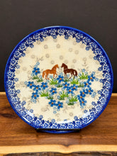 Load image into Gallery viewer, Plate, 7.5" Salad - Blue Meadow Horses
