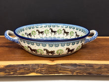 Load image into Gallery viewer, Baker, Round w/ Handles, 8&quot; - Brown Horse
