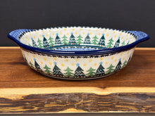 Load image into Gallery viewer, Baker, Round w/Tab Handles, 8" - Christmas Trees
