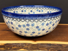 Load image into Gallery viewer, Bowl, Serving 9.25” x 4” - Snowflakes

