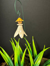 Load image into Gallery viewer, Fairy on Wire Stem - White w/Yellow Cap
