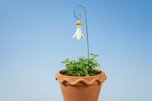 Load image into Gallery viewer, Fairy on Wire Stem - White w/Yellow Cap
