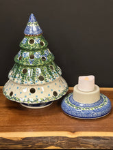Load image into Gallery viewer, Tree, Large Kalich Luminary 9.5" tall - Blue Rose
