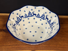 Load image into Gallery viewer, Bowl, Wavy Edge 8" - Winter Forest

