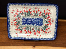 Load image into Gallery viewer, Platter, Rectangular 9.5&quot; - Crimson Bells
