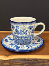 Load image into Gallery viewer, Teacup &amp; Saucer, 8oz - Evening Poppy
