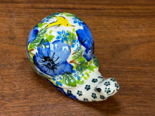 Load image into Gallery viewer, Snail, Medium Tall - Blue Hibiscus
