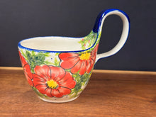 Load image into Gallery viewer, Bowl, Loop Handle Soup - Red Poppy
