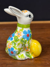 Load image into Gallery viewer, Mini Bunny Rabbit 2.75” with Yellow Egg

