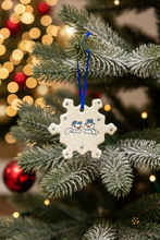 Load image into Gallery viewer, Ornament, Flat Snowflake - Frost &amp; Flurry
