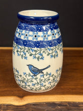 Load image into Gallery viewer, Vase, Small Milk Bottle - Bluebird Vines
