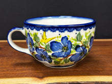 Load image into Gallery viewer, Mug, Latte or Soup - Blue Hibiscus
