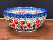 Load image into Gallery viewer, Bowl, Cereal/Soup/Salad 6.25" - Red Pansy
