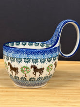 Load image into Gallery viewer, Bowl, Loop Handle Soup - Brown Horse
