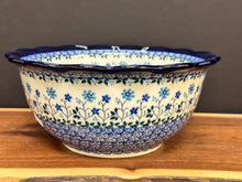 Load image into Gallery viewer, Bowl, Ruffled Edge 9.5” - Georgia Blue

