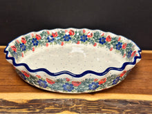 Load image into Gallery viewer, Pie Plate, Fluted 10&quot; - Garden Party
