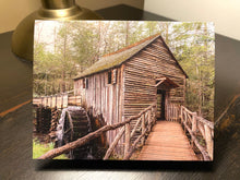 Load image into Gallery viewer, Greeting Card/Note Card by AMcKinley Photography - Cable Mill in Cades Cove
