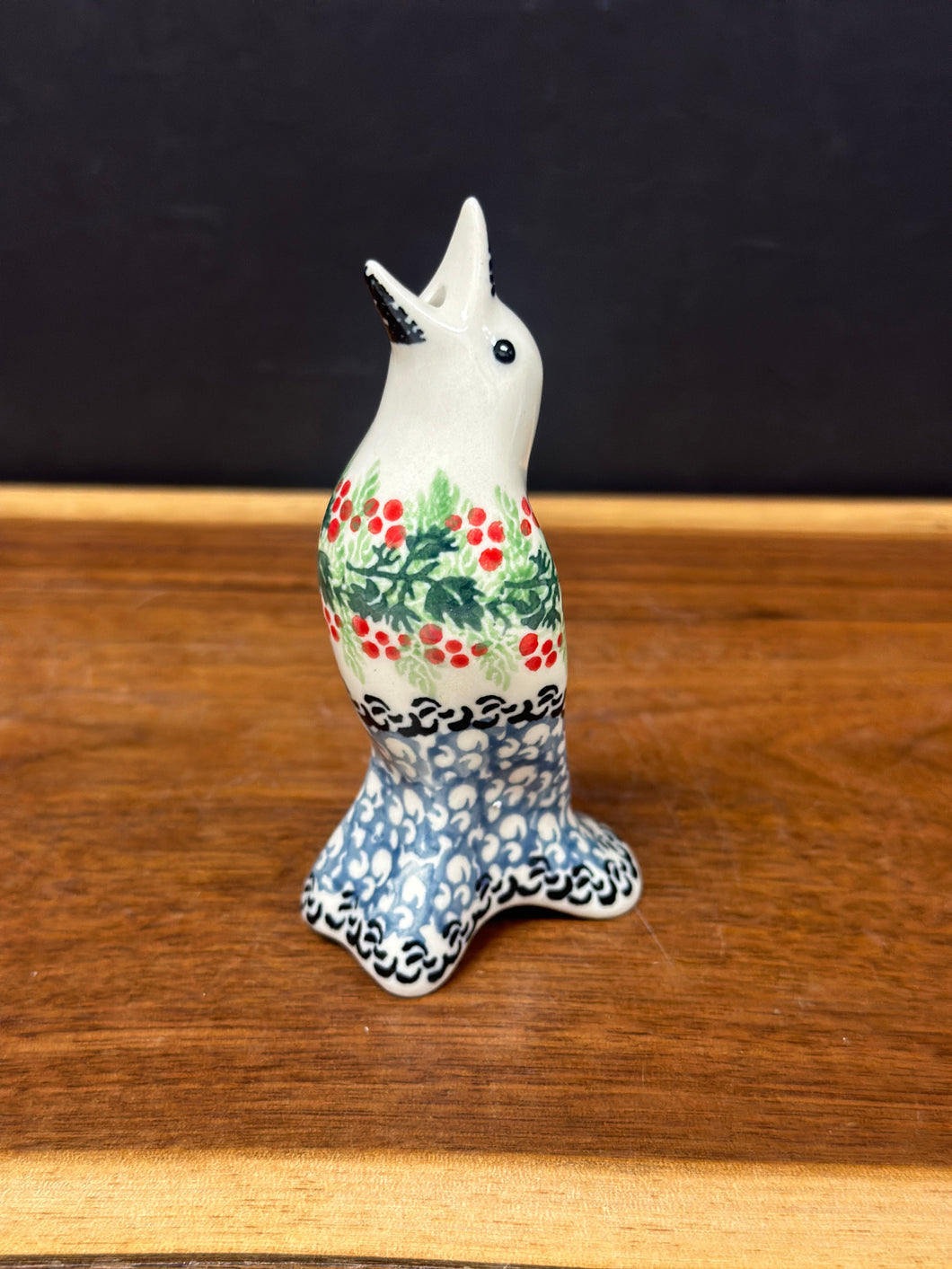 Pie Bird - Holly Berry 4”