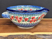 Load image into Gallery viewer, Bowl, Batter 1 Qt. - Red Pansy
