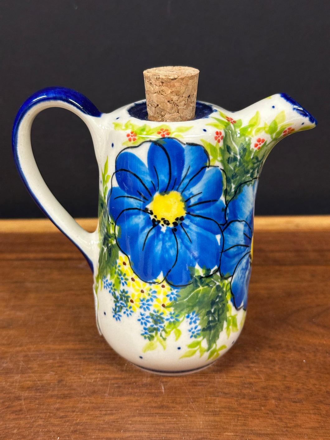 Bottle, Vinegar 8 oz. - Unikat Blue Poppy