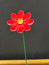 Load image into Gallery viewer, Flower, 1 Pc. - Small Marguerite Daisy on 8” Wire Stem - Red
