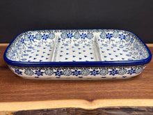 Load image into Gallery viewer, Dish, Divided 6.5" x 9.25" - Silver Lace

