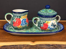 Load image into Gallery viewer, Cream &amp; Sugar Set w/tray - U4-U4612
