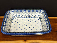 Load image into Gallery viewer, Baker, Rectangular w/Rim, 9.25" x 11"L - Silver Lace
