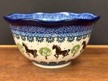 Load image into Gallery viewer, Bowl, Wavy Edge 5.75" - Brown Horse
