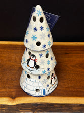 Load image into Gallery viewer, Tree, Luminary Kalich Cone 7.5” - Penguin Party
