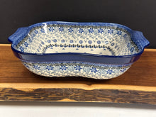 Load image into Gallery viewer, Bowl, Square w/ Handles - Silver Lace
