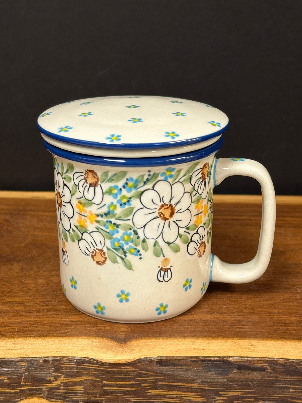 Mug, Tea w/Infuser - Daisy Chain