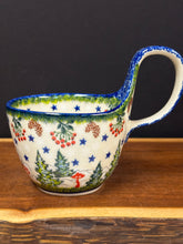 Load image into Gallery viewer, Bowl, Loop Handle Soup - Gingerbread House
