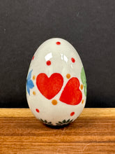 Load image into Gallery viewer, Egg, Pysanky Pottery - Sweet Hearts
