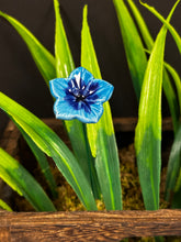 Load image into Gallery viewer, Flower, 1 Pc. - Small Mirabilis on 8” Wire Stem - Light Blue
