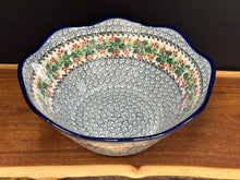 Load image into Gallery viewer, Bowl, Wavy Edge 10&quot; - Holly Berry
