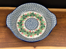 Load image into Gallery viewer, Baker, Round w/Tab Handles, 8" - Holly Berry
