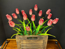 Load image into Gallery viewer, Flower, 1 Pc. - Tulip on 8” Wire Stem - Two-Toned Mauve
